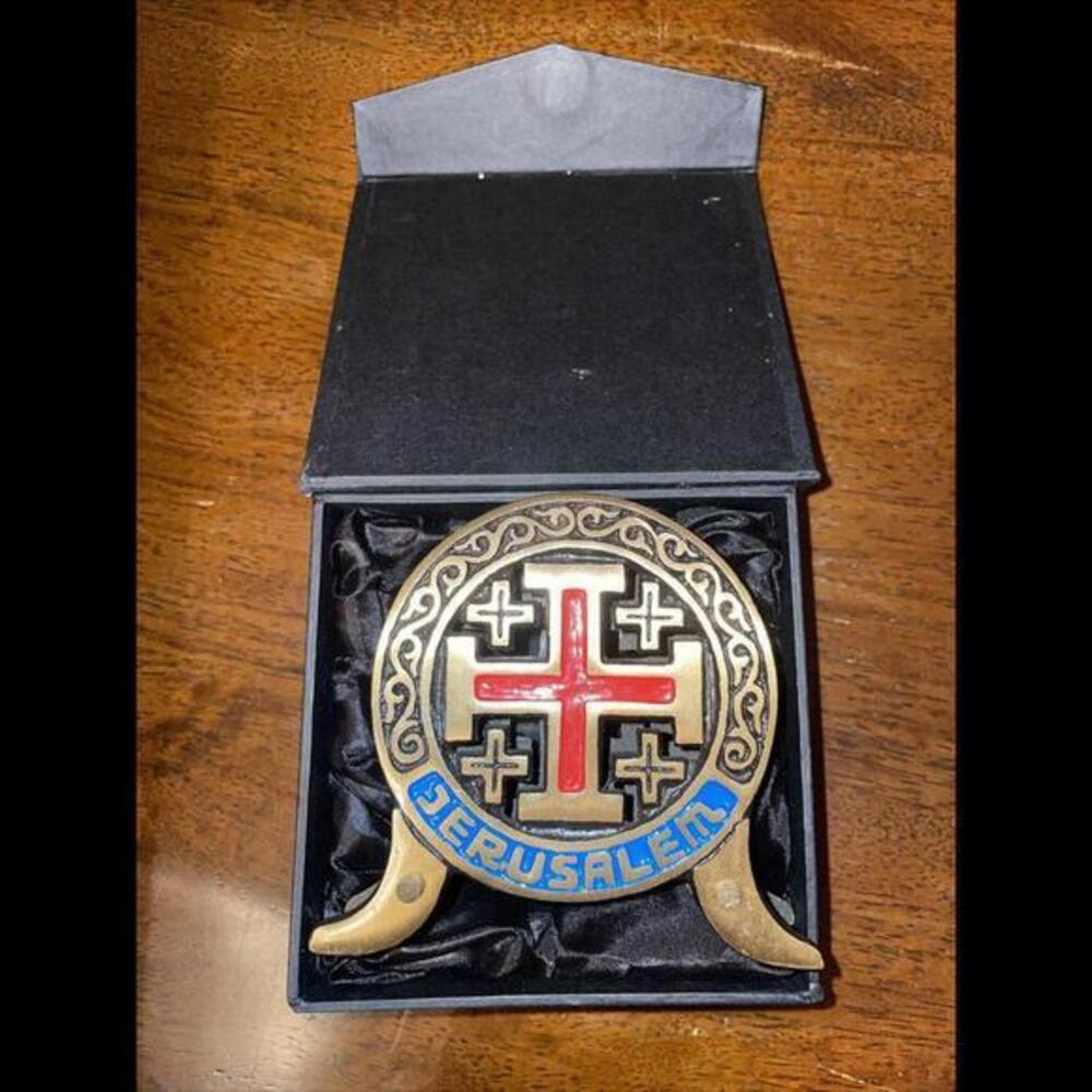 Holy Sepulchre of Jerusalem Metal Stand Israel Jewish